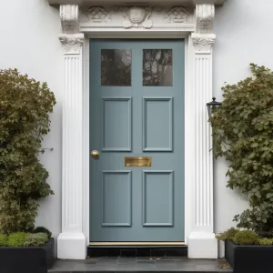 Exterior Colonial Made to Measure Front Door - 45mm Thick - Six Colour Options - Toughened Double Glazing - 2 Pane 4 panel