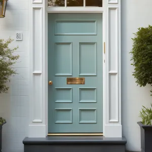 Exterior Victorian Bronte Made to Measure 7 Panel Front Door - 45mm Thick - Six Colour Options