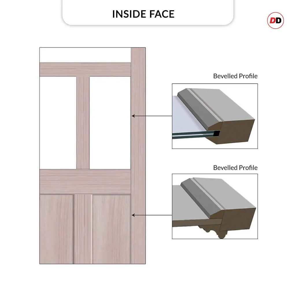 Exterior Victorian Nightingale Front Door with Single Sidelight - Customisable: Size, Colour, Glass and Sidelight Options