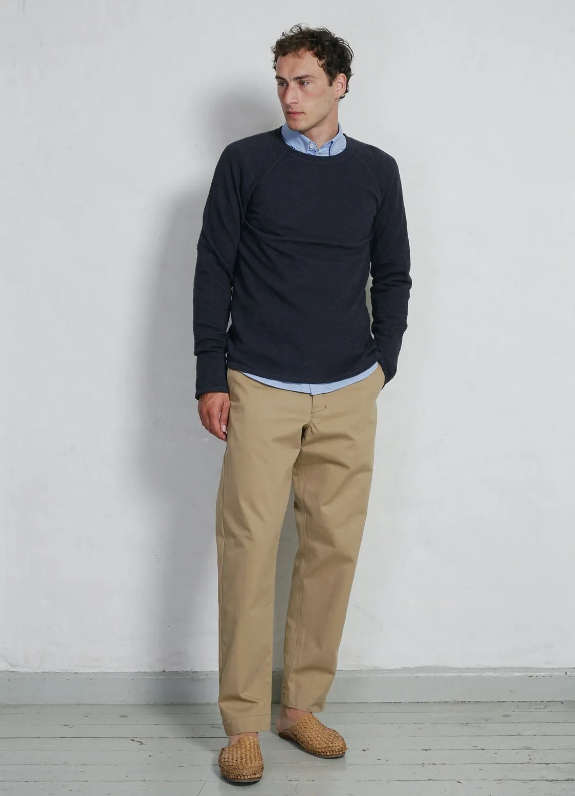 FELIX 25-112-3 | Raglan Long Sleeve T-shirt | Indigo-like