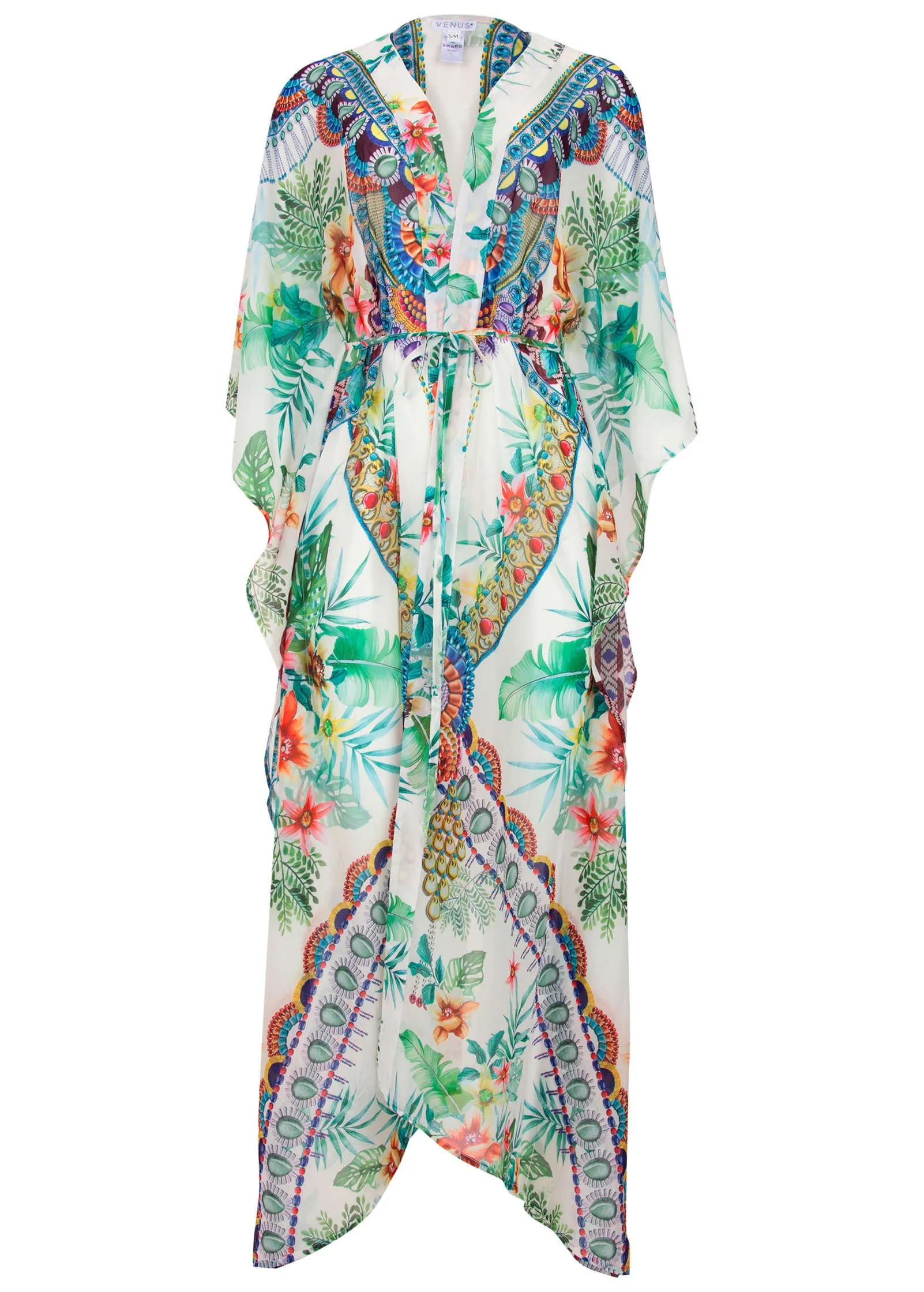 Front Tie Kimono Cover-Up - Coastal Catwalk