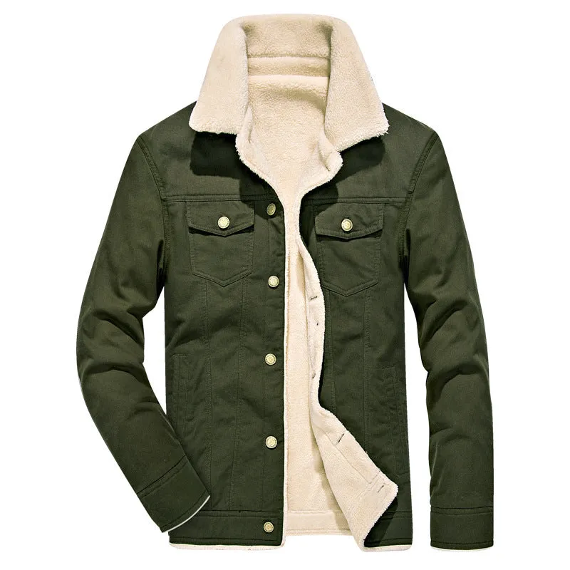 Funki Buys | Jackets | Men's Washed Thick Fleecy Winter Jacket