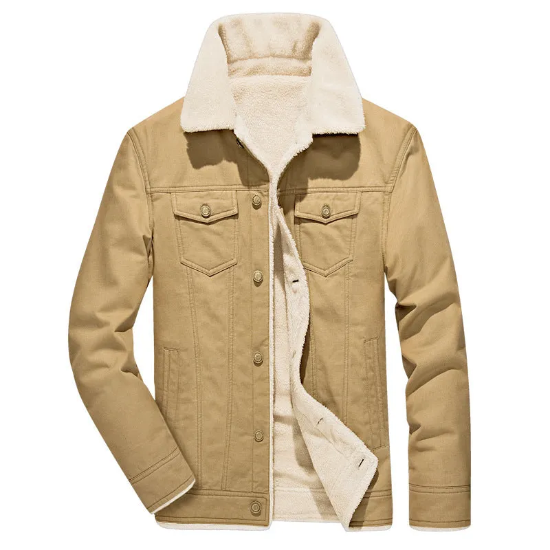 Funki Buys | Jackets | Men's Washed Thick Fleecy Winter Jacket
