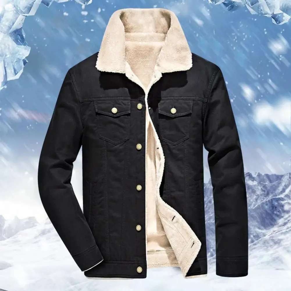 Funki Buys | Jackets | Men's Washed Thick Fleecy Winter Jacket
