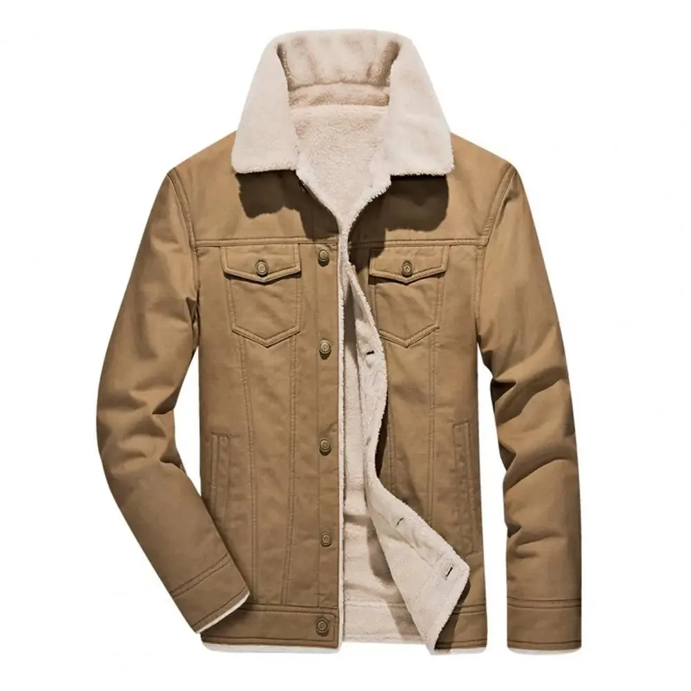 Funki Buys | Jackets | Men's Washed Thick Fleecy Winter Jacket