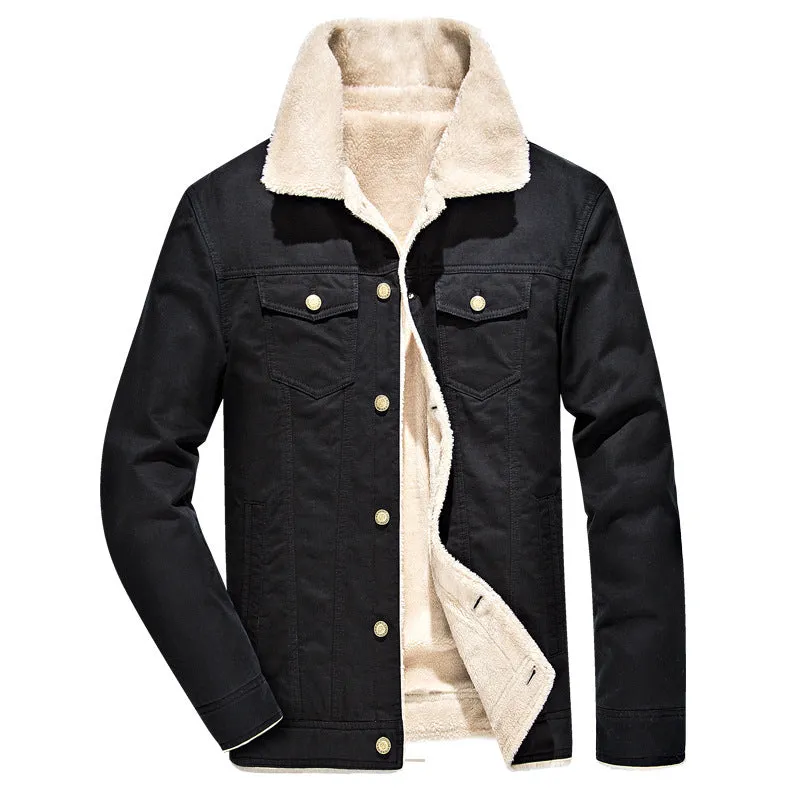 Funki Buys | Jackets | Men's Washed Thick Fleecy Winter Jacket