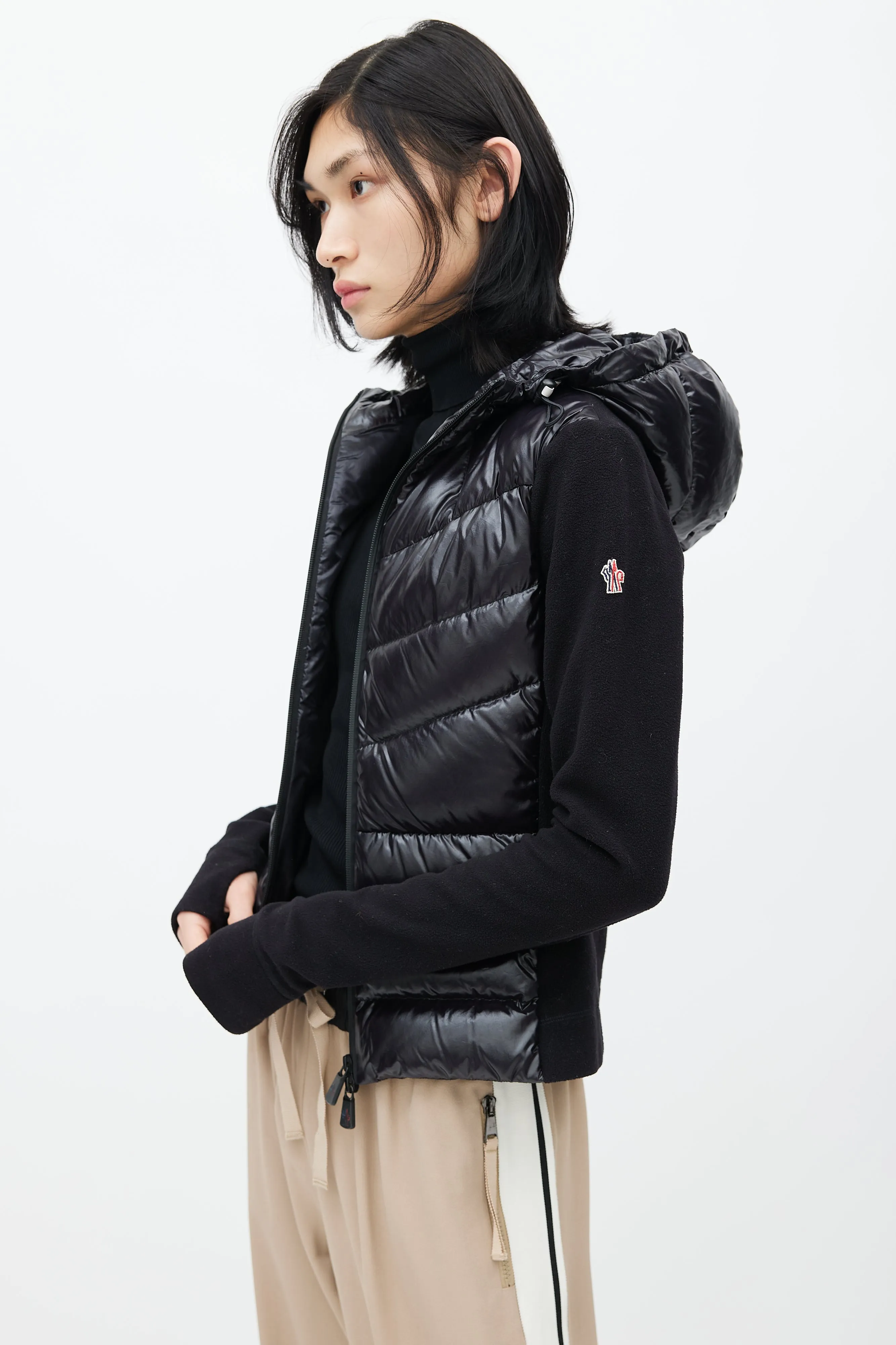 Grenoble Black Combo Technical Puffer Jacket