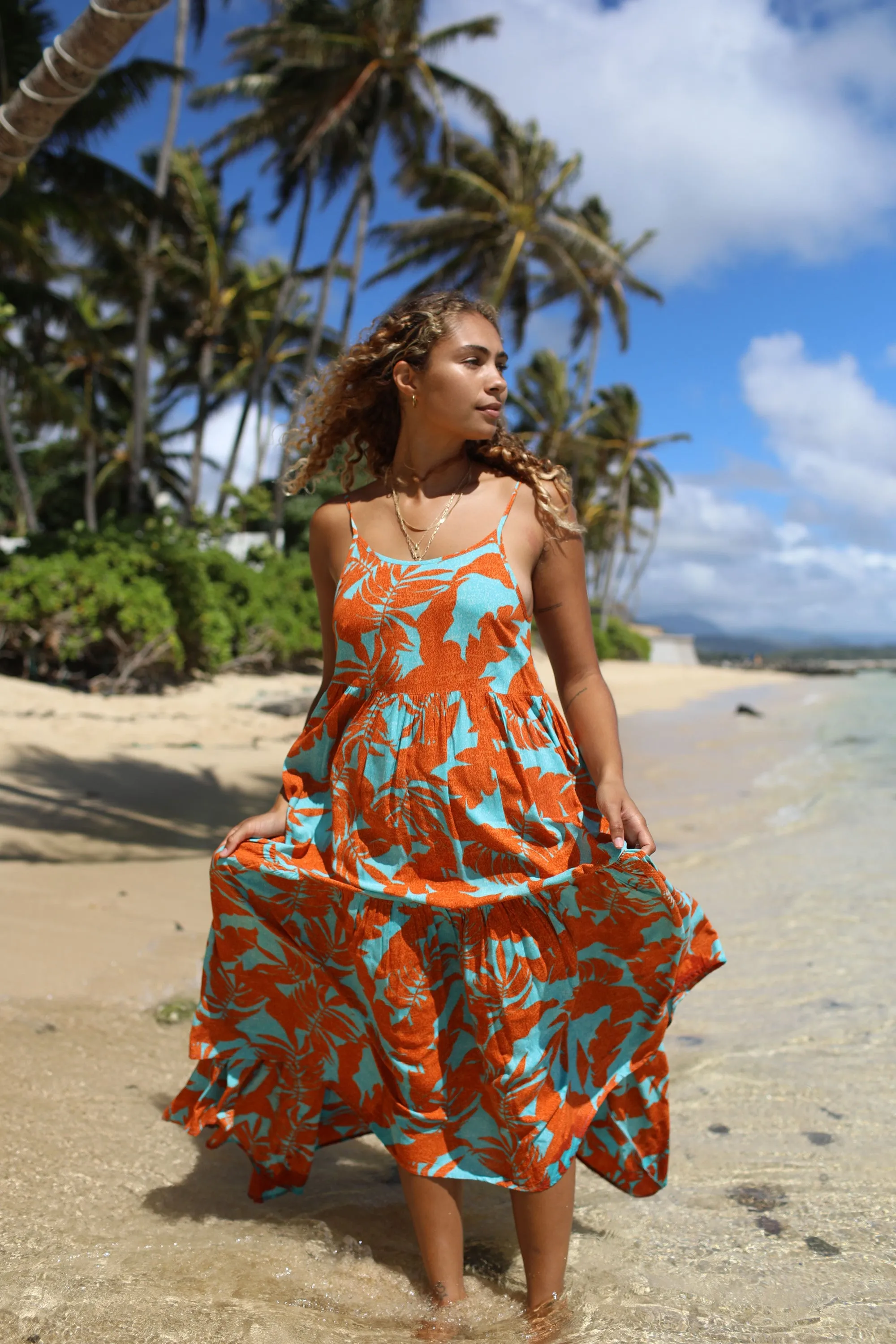 Lāhainā Tiered Maxi Dress
