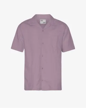 Linen Short Sleeved Shirt - Pearly Purple