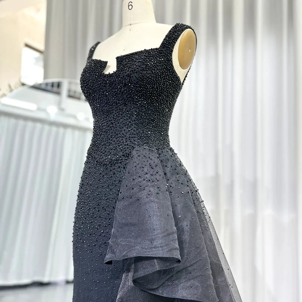 Luxury Beaded High Slit Mermaid Dress
