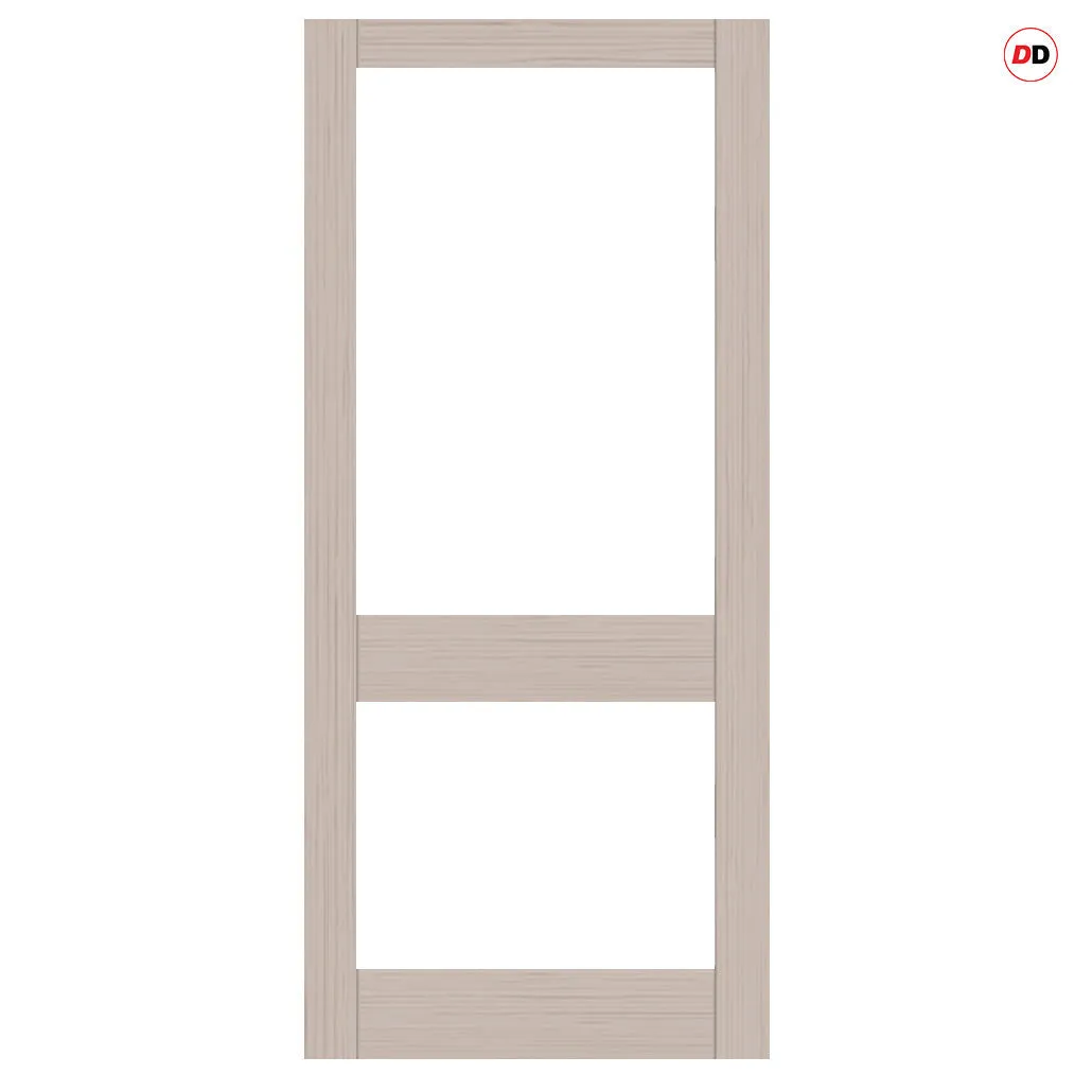 Made to Measure Exterior 2XGG Front Door - 45mm Thick - Six Colour Options - Double Glazing