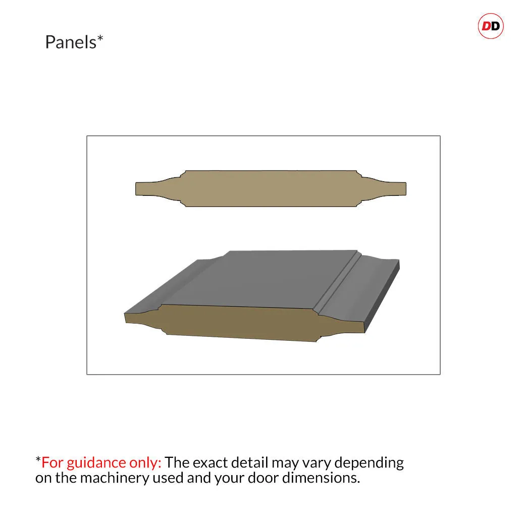 Made to Measure Exterior Bute Front Door - 45mm Thick - Six Colour Options - Double Glazing