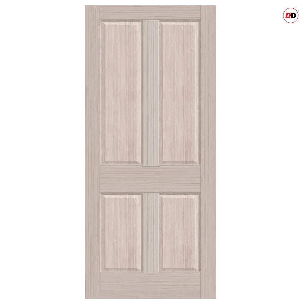 Made to Measure Exterior Colonial 4 Panel Front Door - 45mm Thick - Six Colour Options