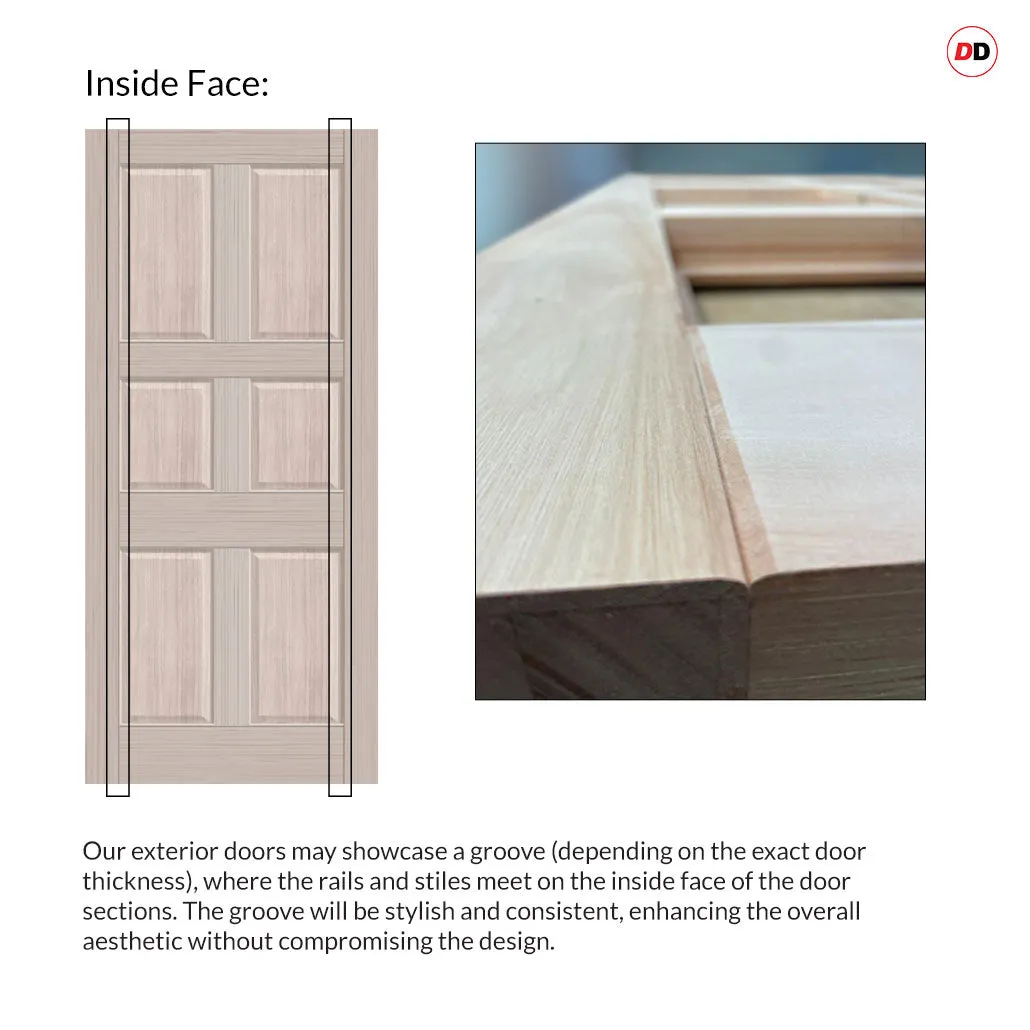 Made to Measure External Ailsa Front Door - 45mm Thick - Six Colour Options - Premium Primed