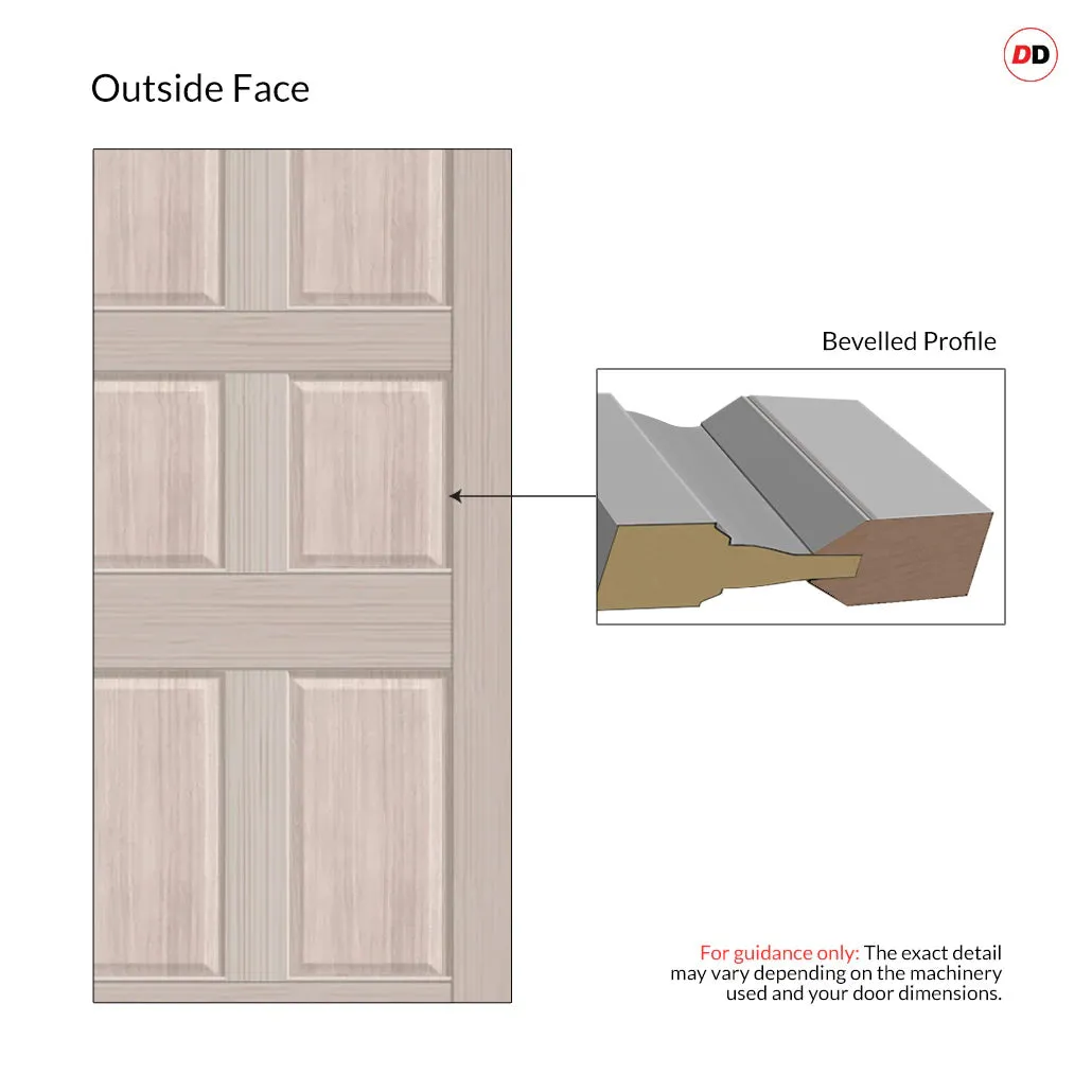 Made to Measure External Ailsa Front Door - 45mm Thick - Six Colour Options - Premium Primed