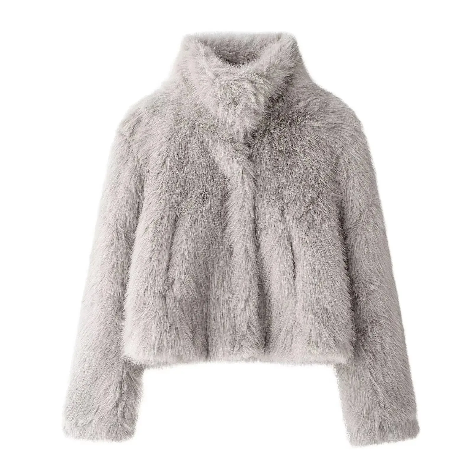 ONKOGENE 2024 Winter Künstliche Pelz Wirkung Kurze Frau Jacke Top Outdoor Stil Warme Frauen Outer