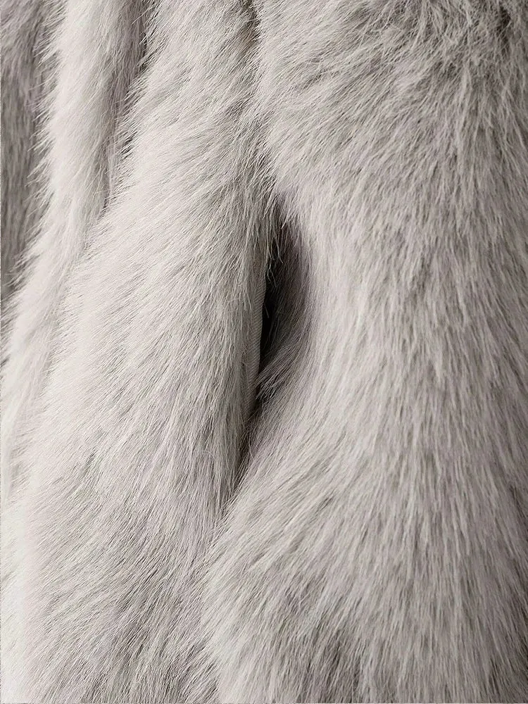ONKOGENE 2024 Winter Künstliche Pelz Wirkung Kurze Frau Jacke Top Outdoor Stil Warme Frauen Outer