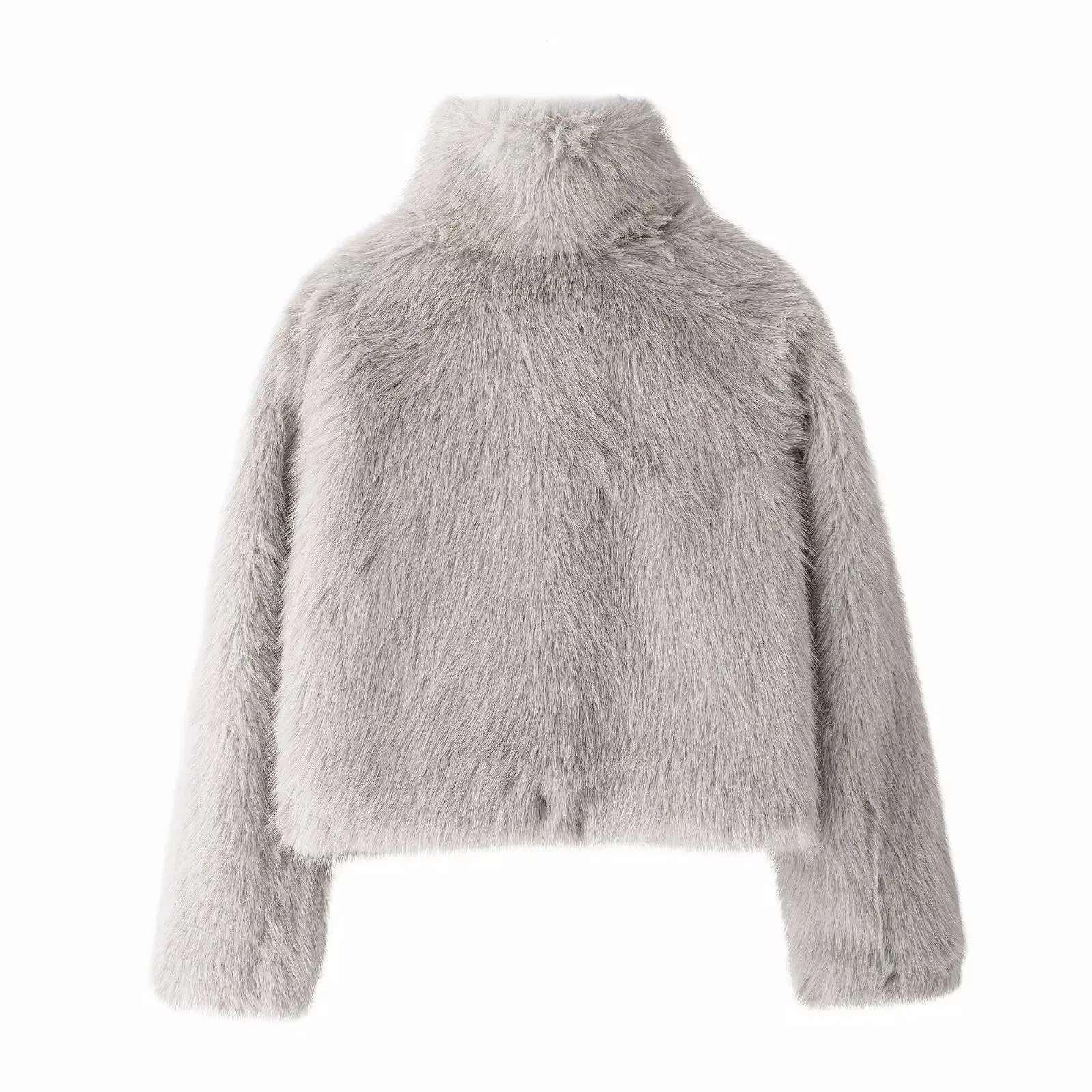 ONKOGENE 2024 Winter Künstliche Pelz Wirkung Kurze Frau Jacke Top Outdoor Stil Warme Frauen Outer