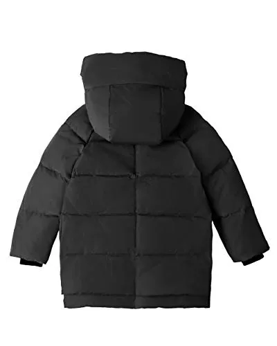 Orolay Children Hooded Down Coat Girls Quilted Puffer Jacket Boys Winter Jackets Black 140CM