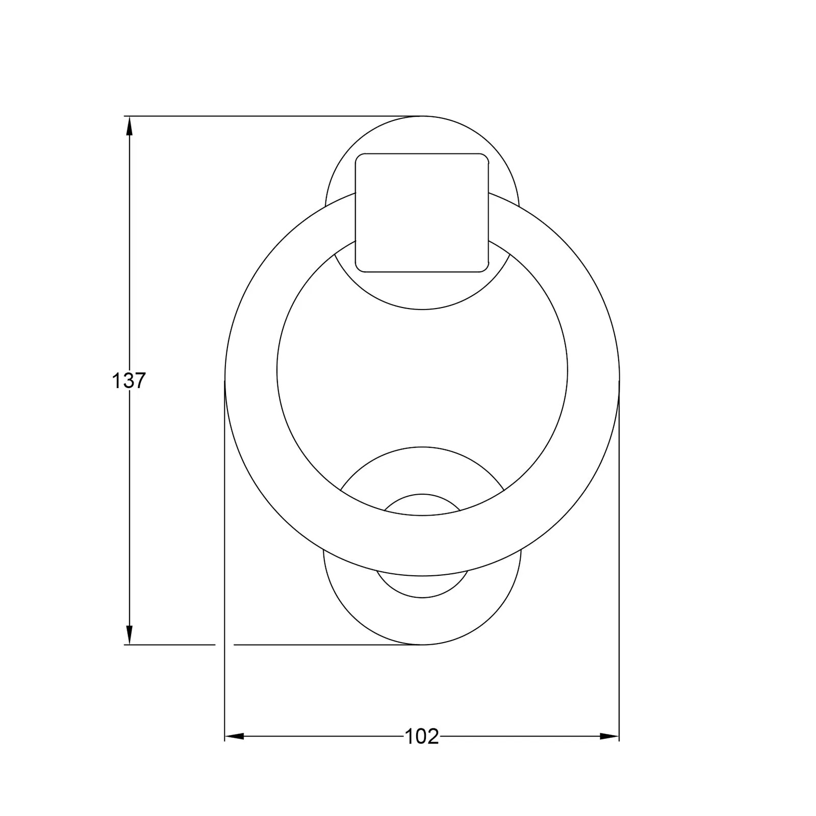 Pewter Door Knocker