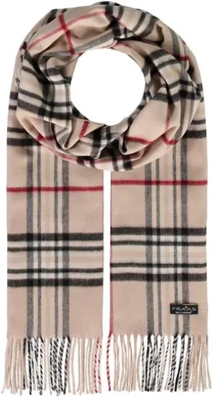 Plaid Scarf - Camel