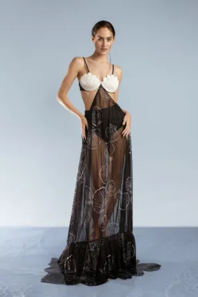 Poesia Delle Sirene Black Dress