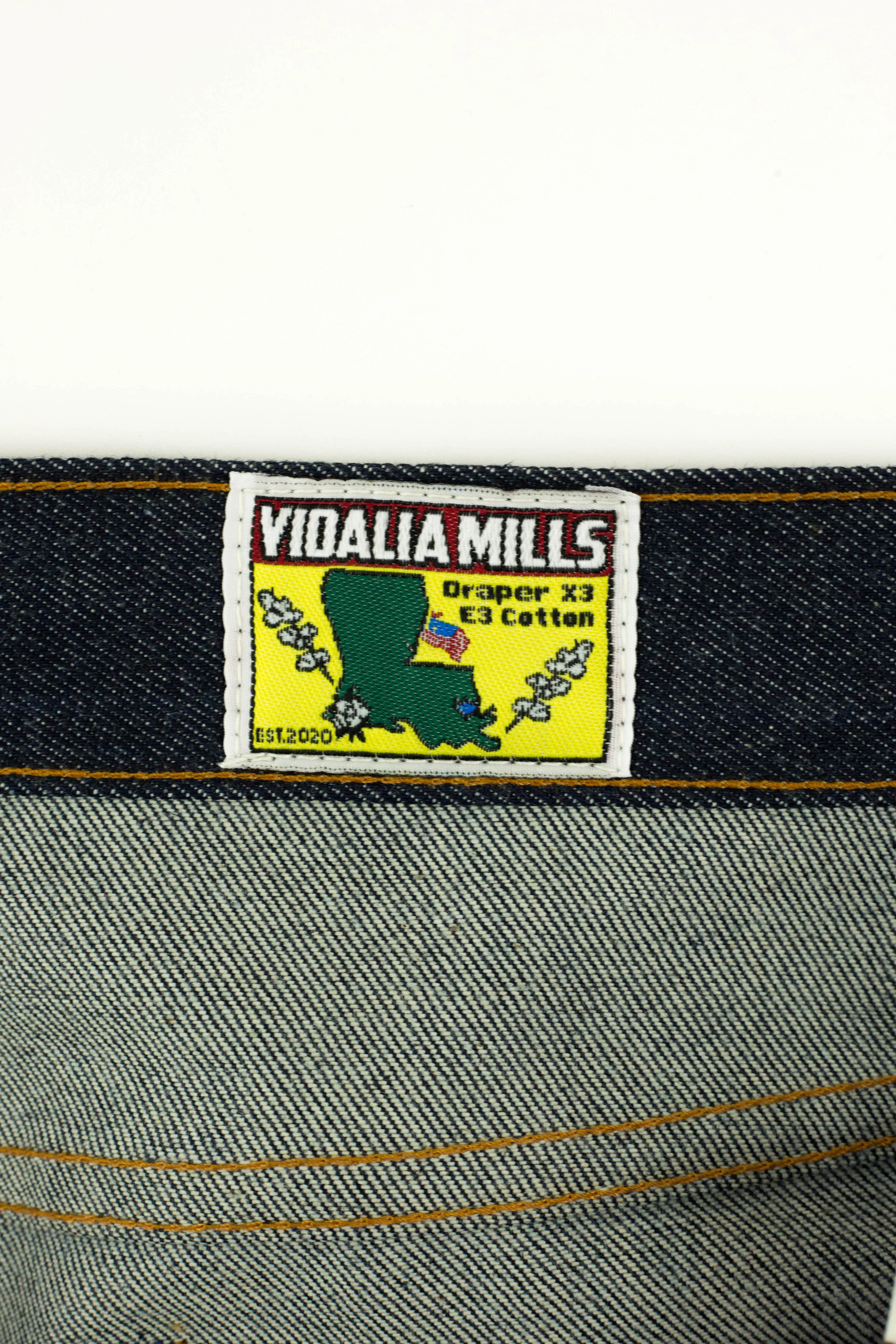 Pre Order - Atlas Vidalia Mills 14 oz Indigo Raw Denim - 3 Weeks