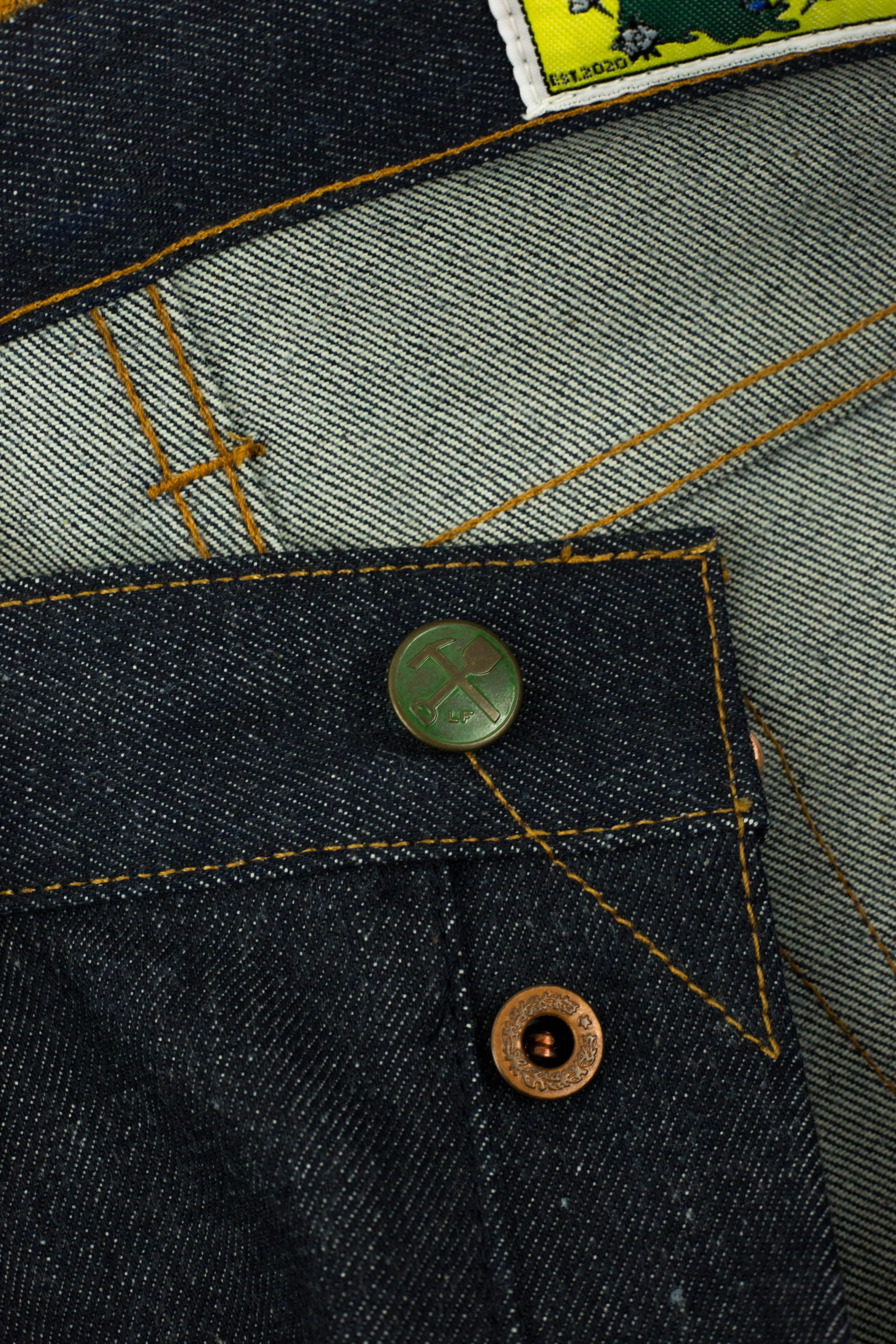 Pre Order - Atlas Vidalia Mills 14 oz Indigo Raw Denim - 3 Weeks