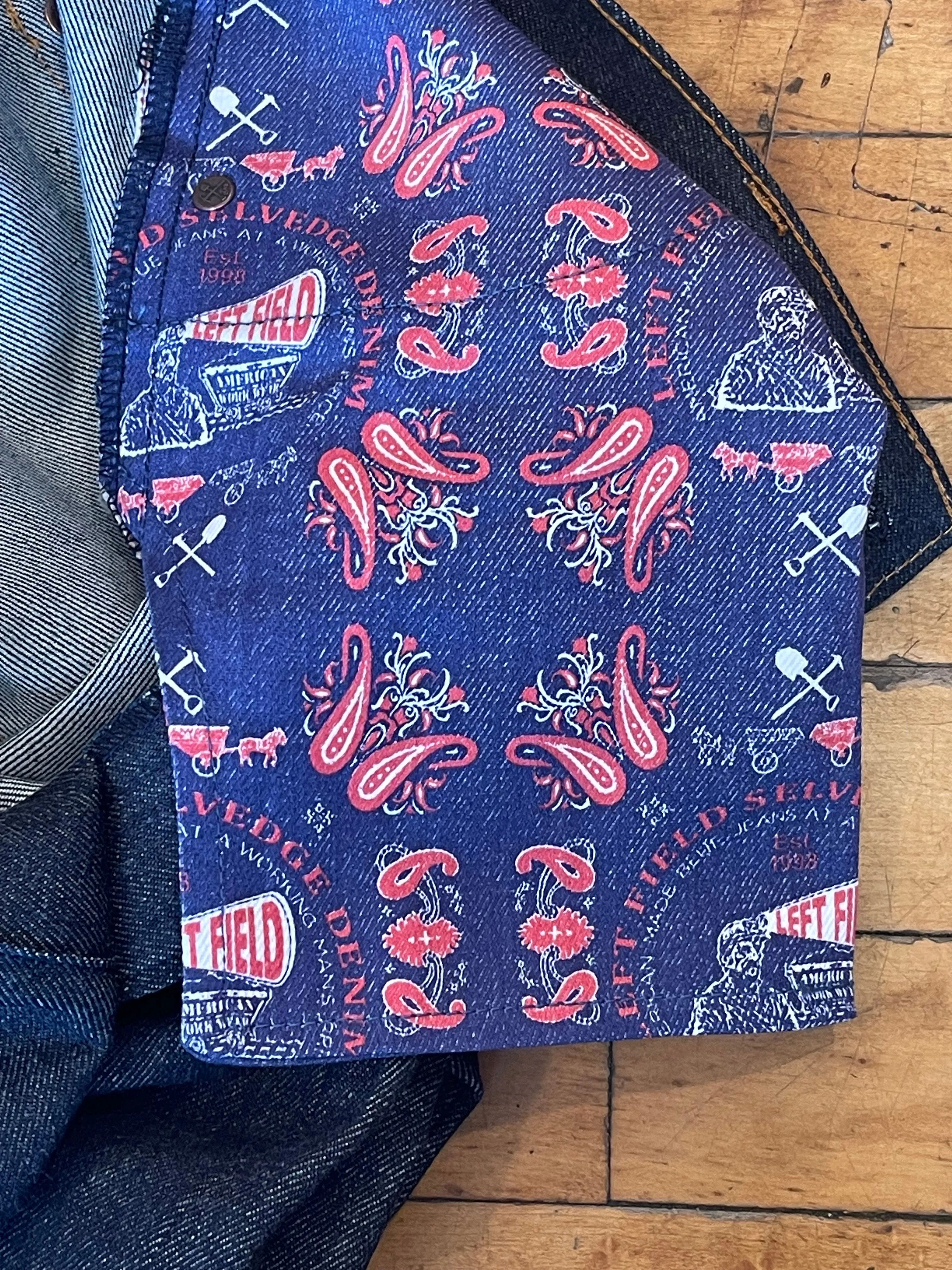 Pre Order - Atlas Vidalia Mills 14 oz Indigo Raw Denim - 3 Weeks