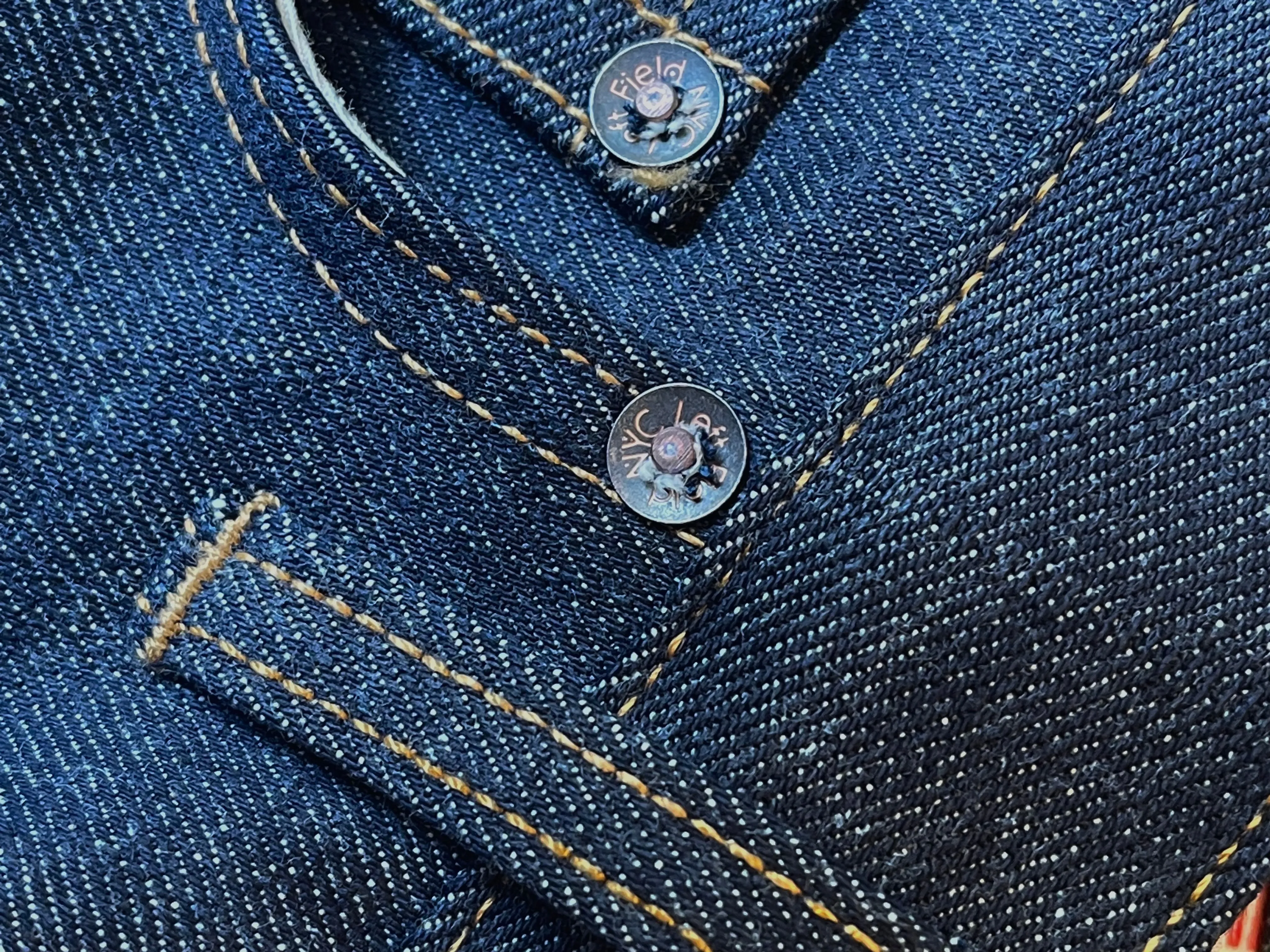 Pre Order - Atlas Vidalia Mills 14 oz Indigo Raw Denim - 3 Weeks