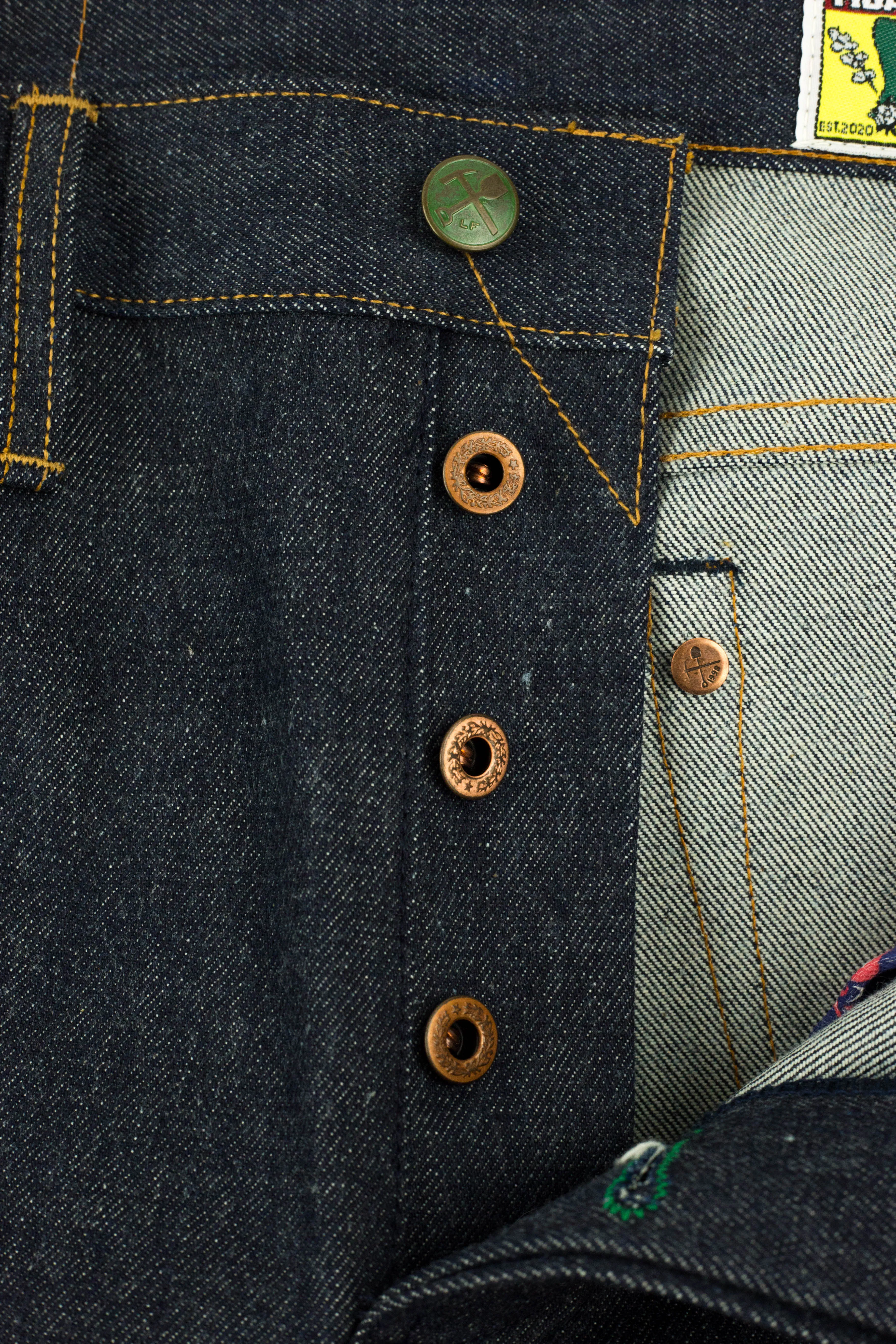 Pre Order - Atlas Vidalia Mills 14 oz Indigo Raw Denim - 3 Weeks