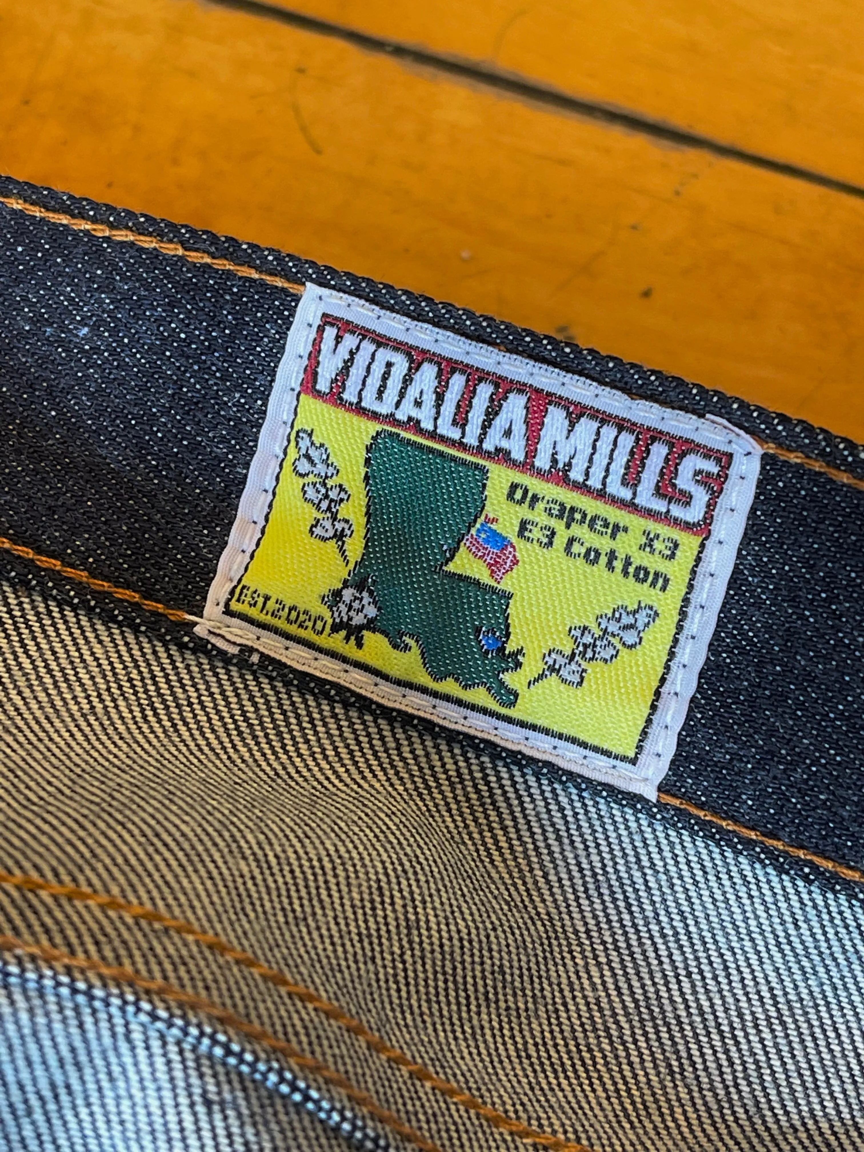 Pre Order - Atlas Vidalia Mills 14 oz Indigo Raw Denim - 3 Weeks