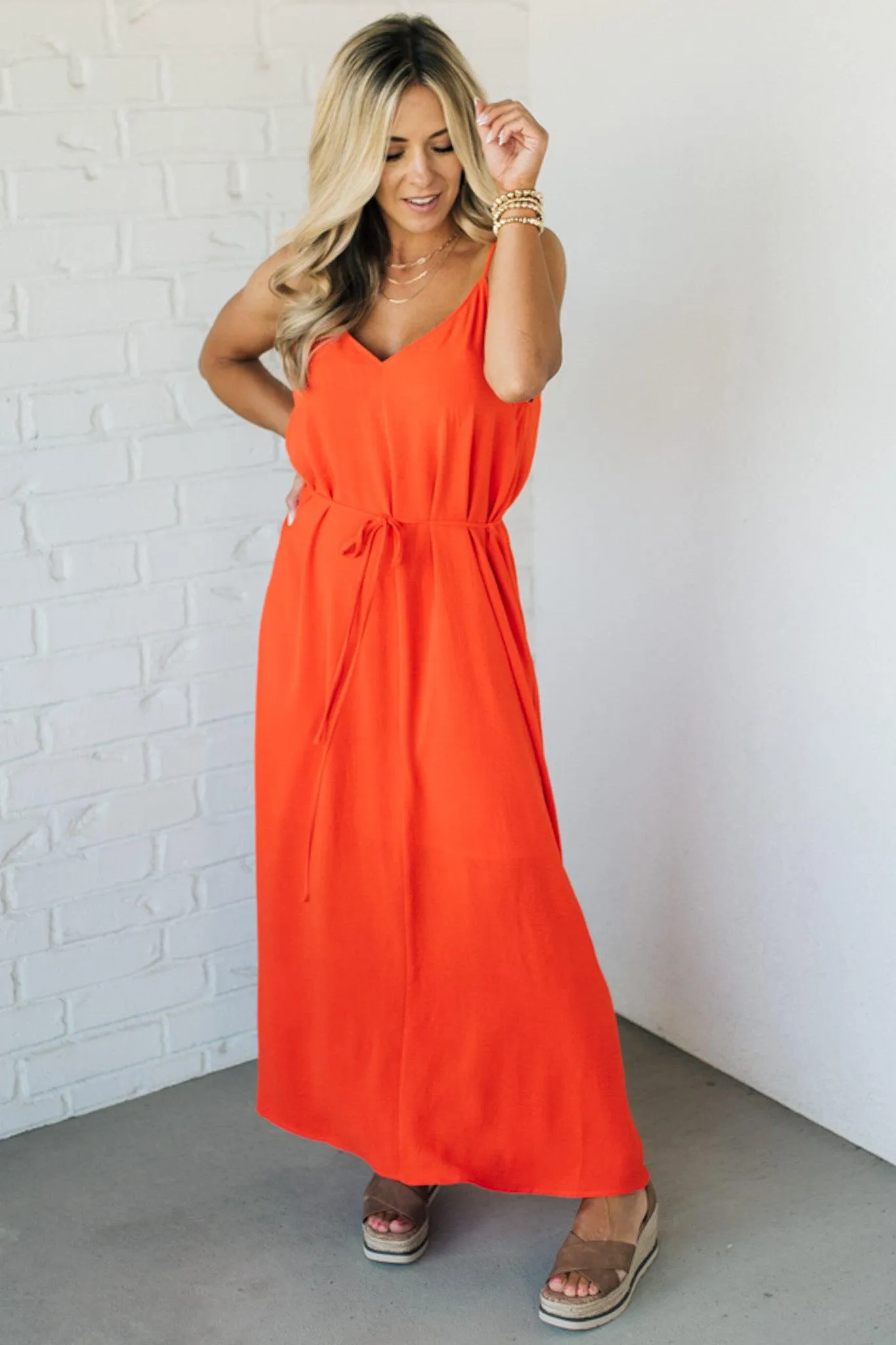 Quincy Solid Maxi Dress