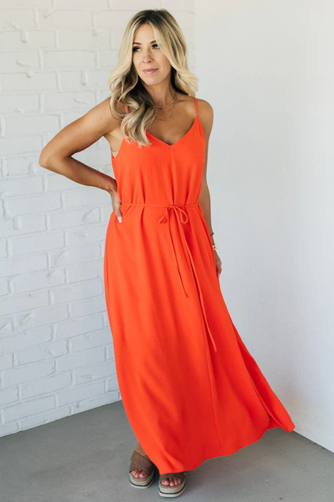 Quincy Solid Maxi Dress