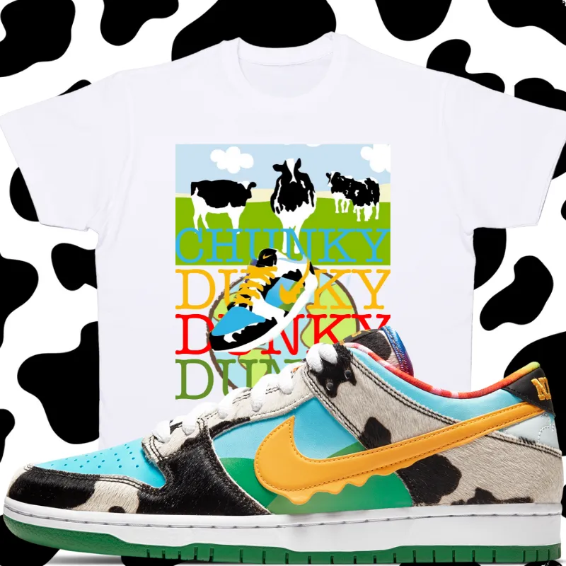 "Dunky Dunky Chunky Dunk" T-shirt to Match Ben Jerry ice Cream Chunky Dunks