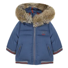 Rabbit Fur Puffer Winter Coat  - 70% OFF FINAL SALE