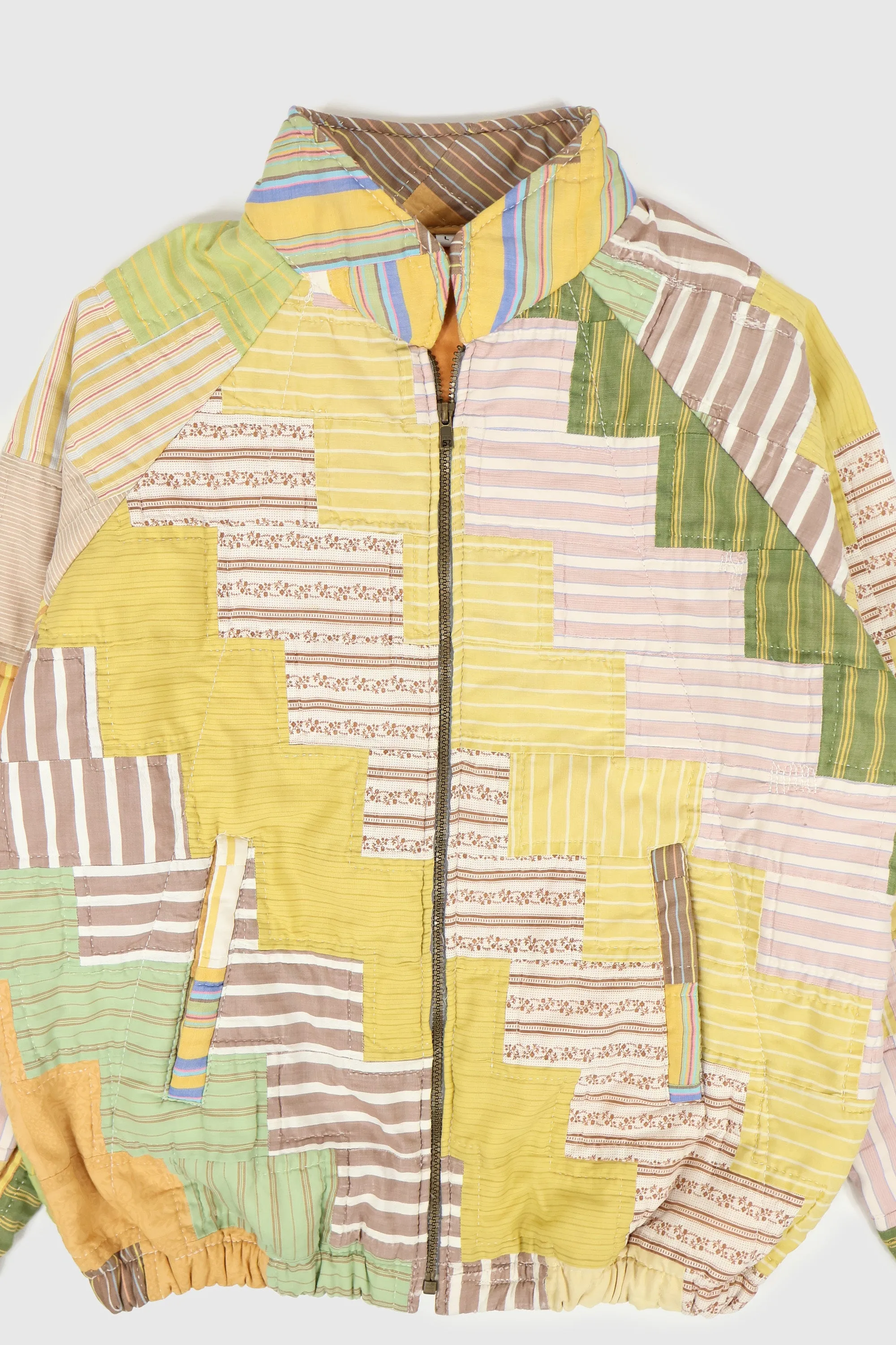 Reworked Full Zip Quilt Jacket