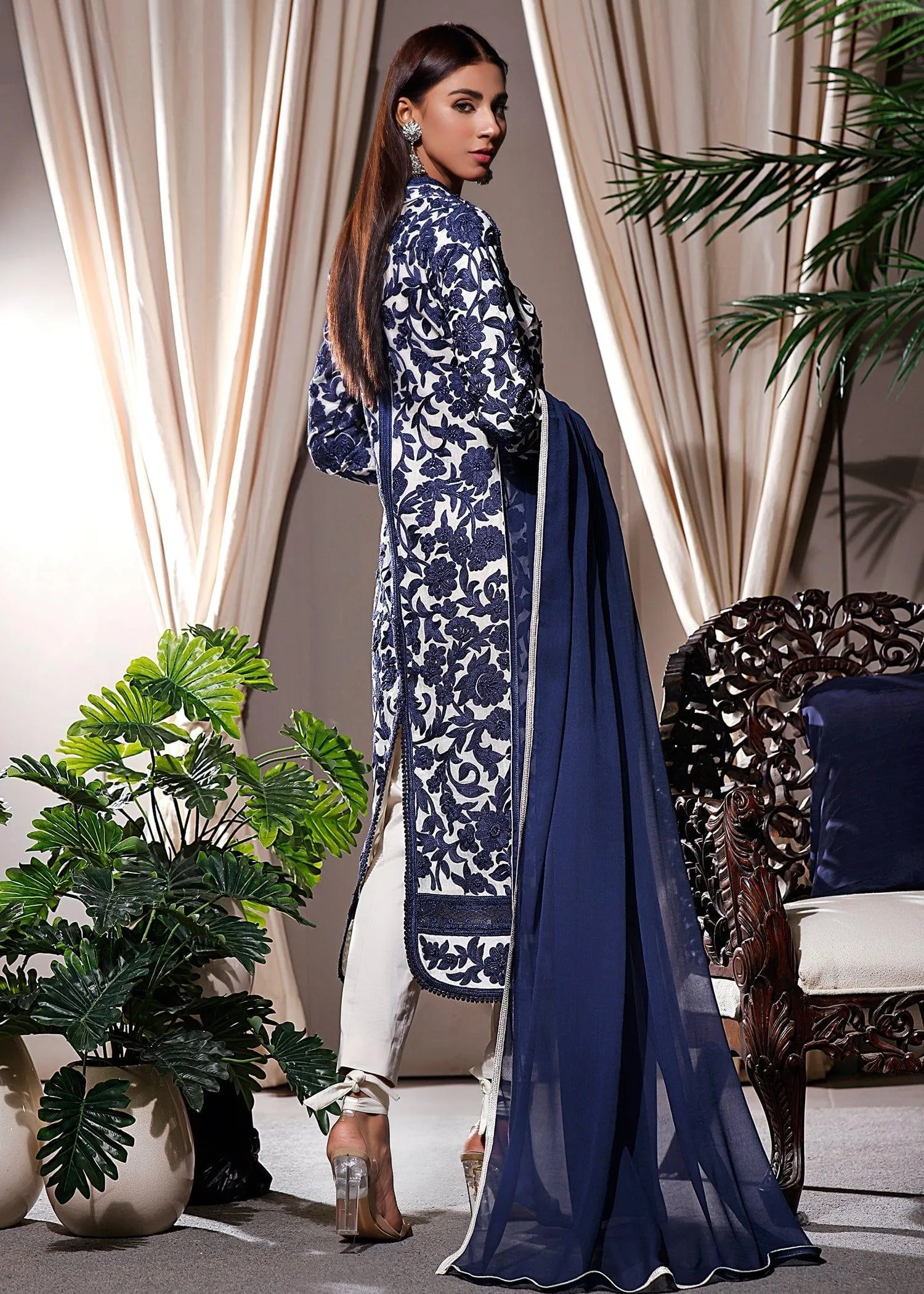 Rizwan Beyg Design - Andromeda Coat - Karandi silk - 2 Piece