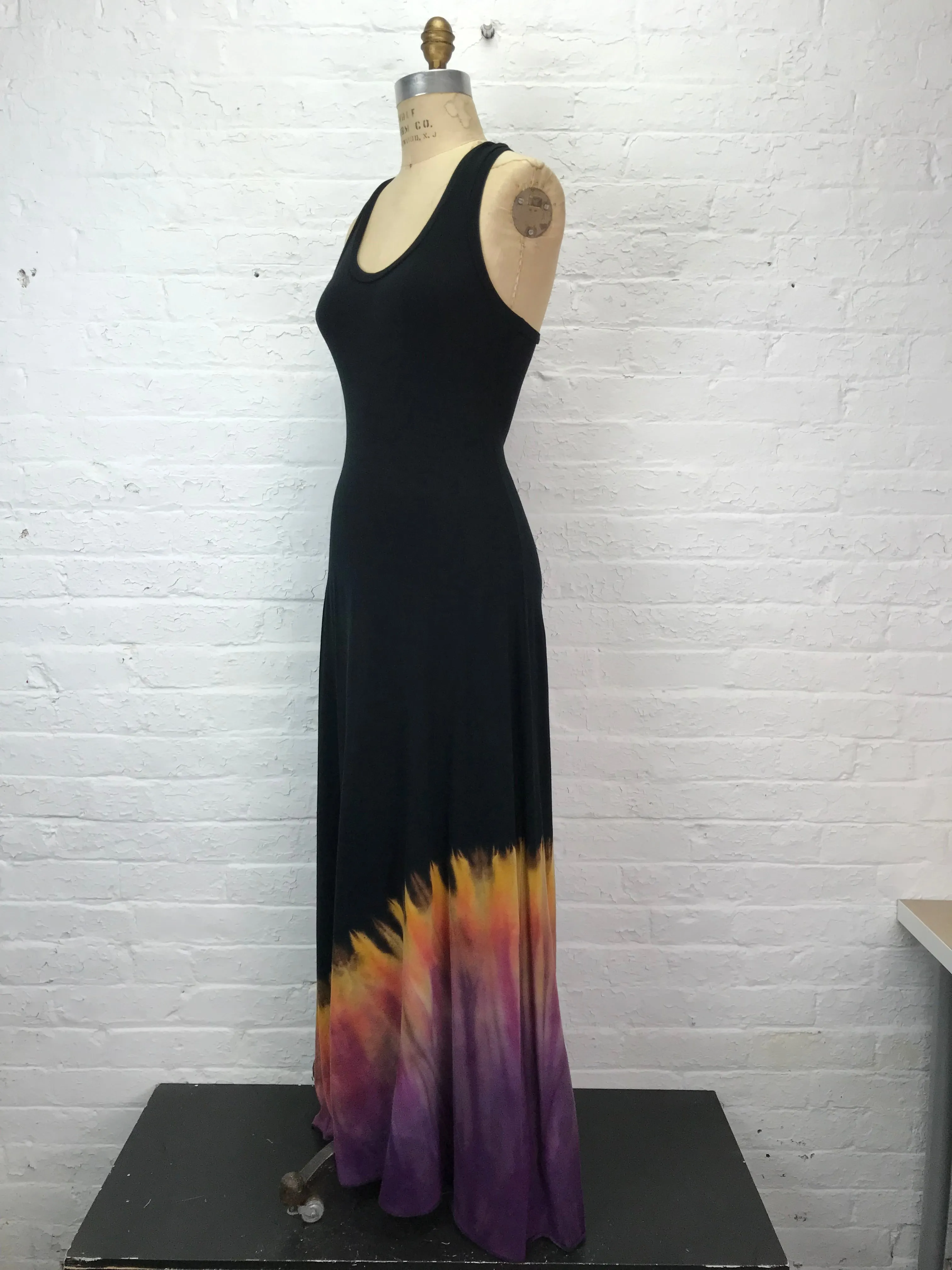 Roxy Racerback Maxi Tank Dress in Chili Pepper Drift