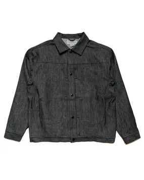 Sassafras Gardeners Jacket 13oz Slab Denim Black