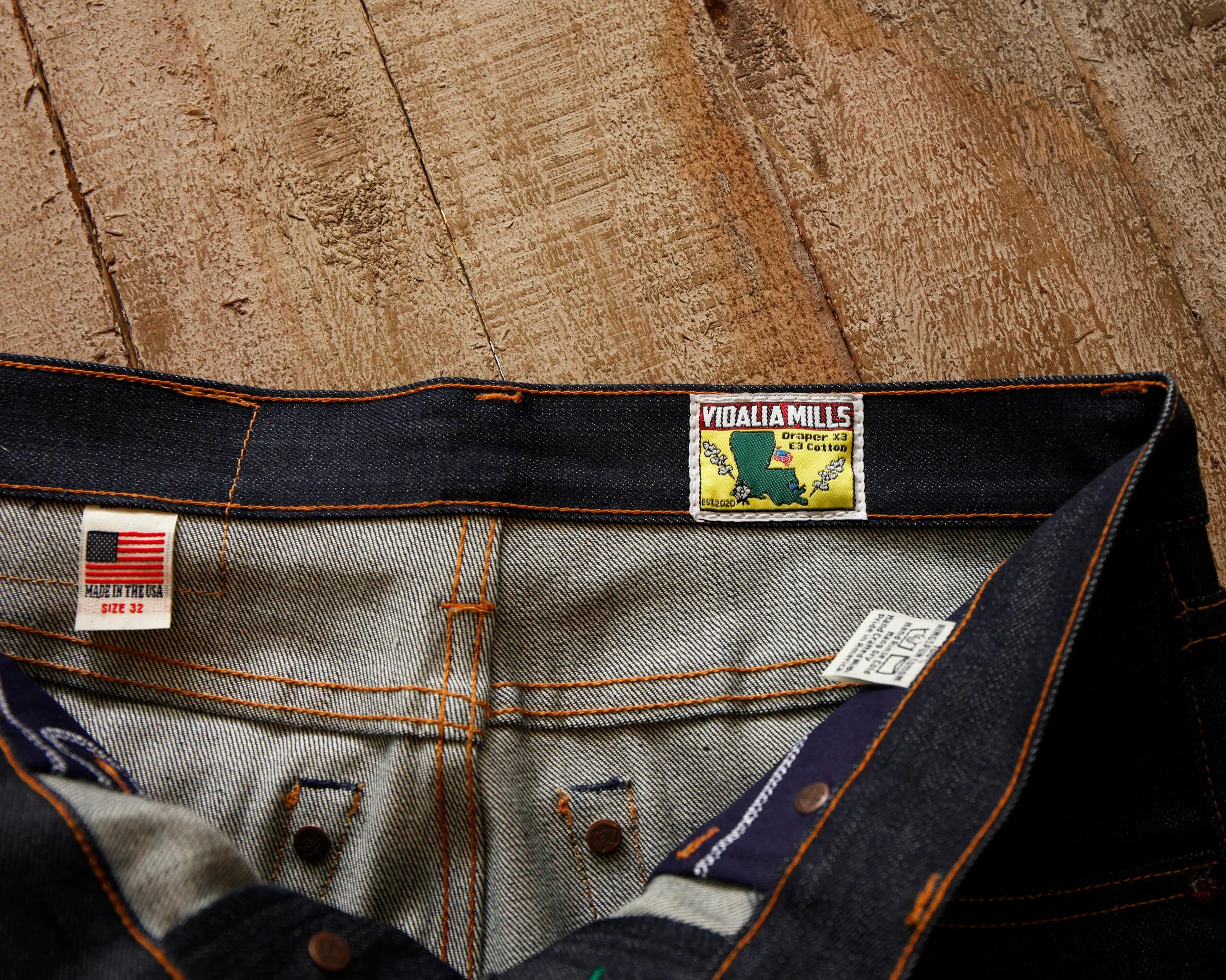 Seconds Atlas Vidalia Mills 14 oz USA Denim Jean