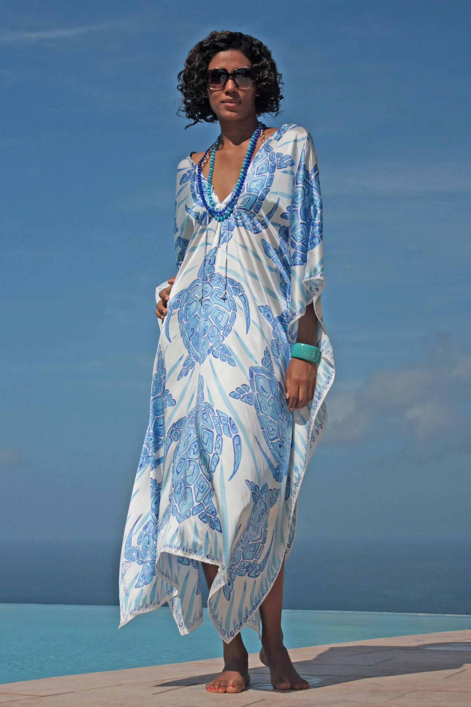 Silk Lea Kaftan TURTLE