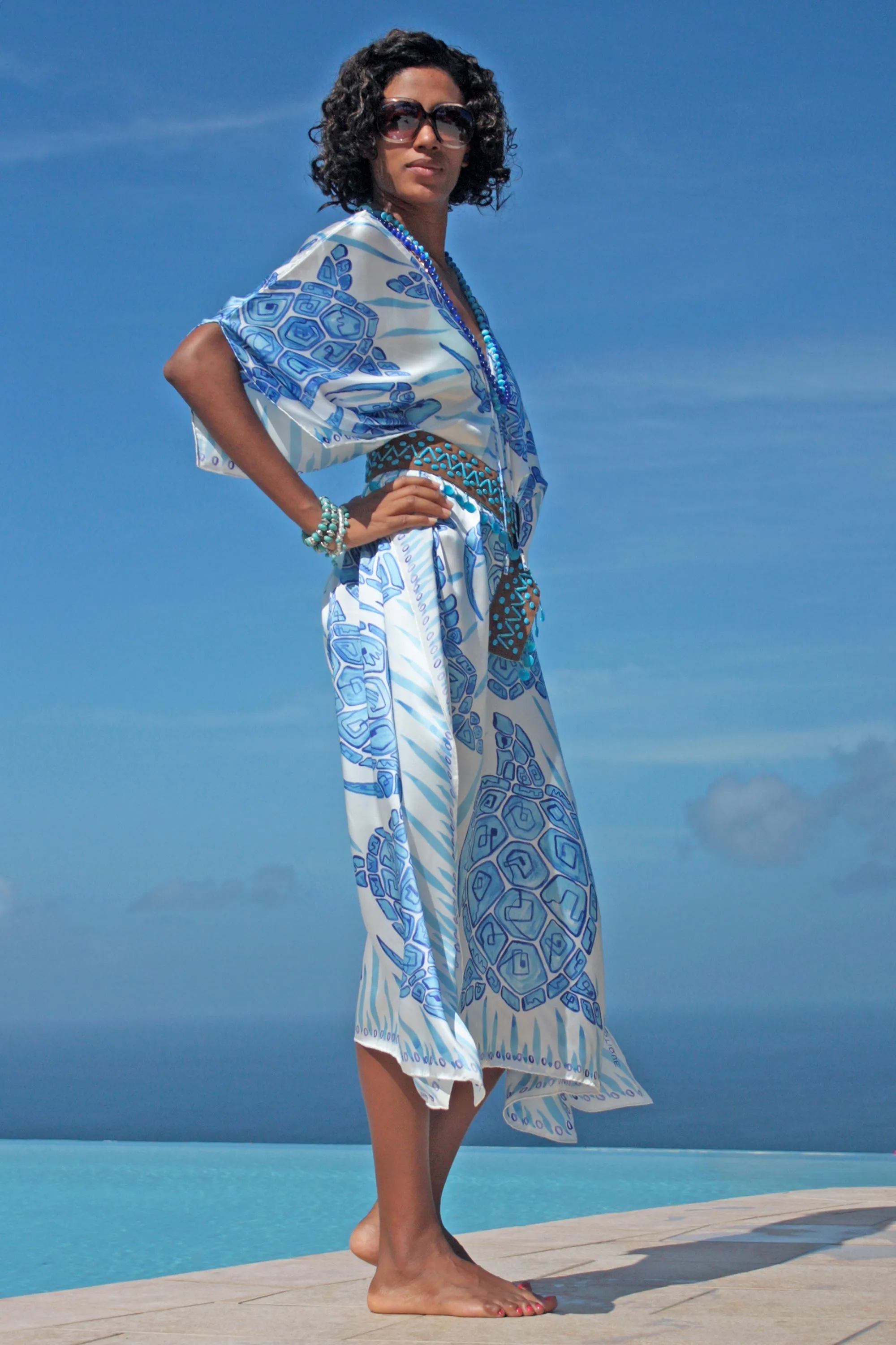 Silk Lea Kaftan TURTLE