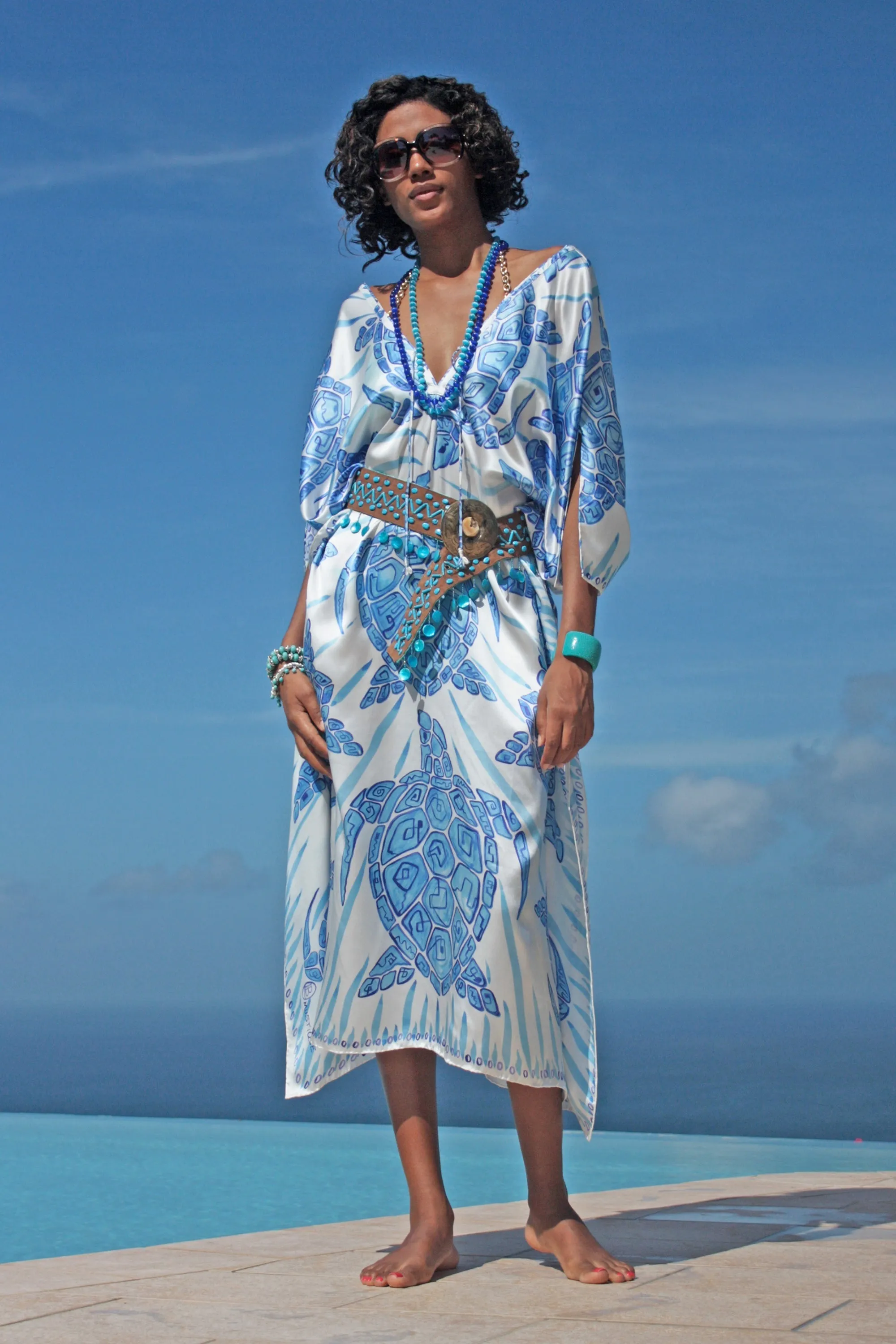 Silk Lea Kaftan TURTLE