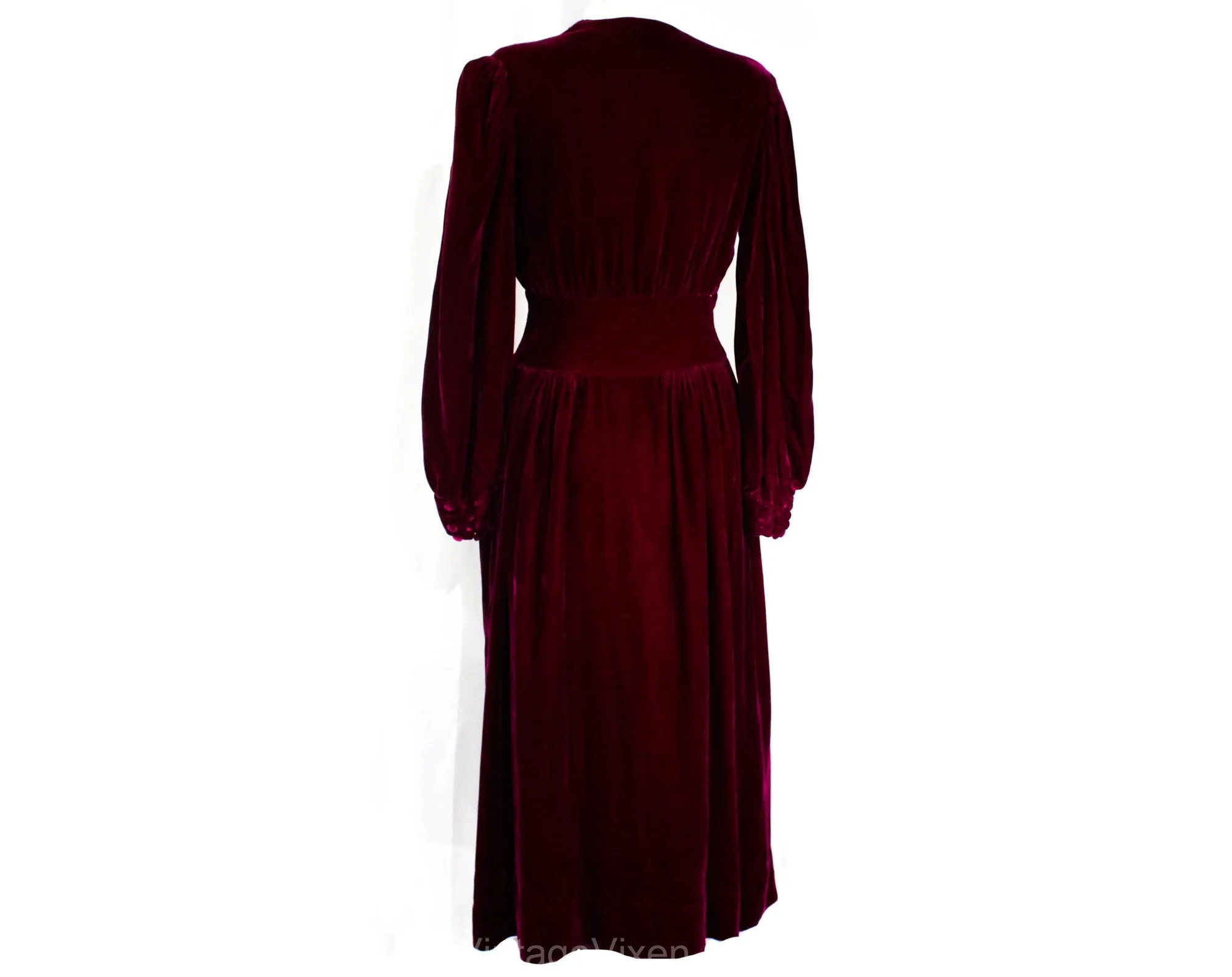 Size 8 1930s Evening Coat - Orchid Purple Velvet Opera Coat with Lilac Pink Satin Lining - Authentic 30s 40s Formal Redingote - Bust 37.5