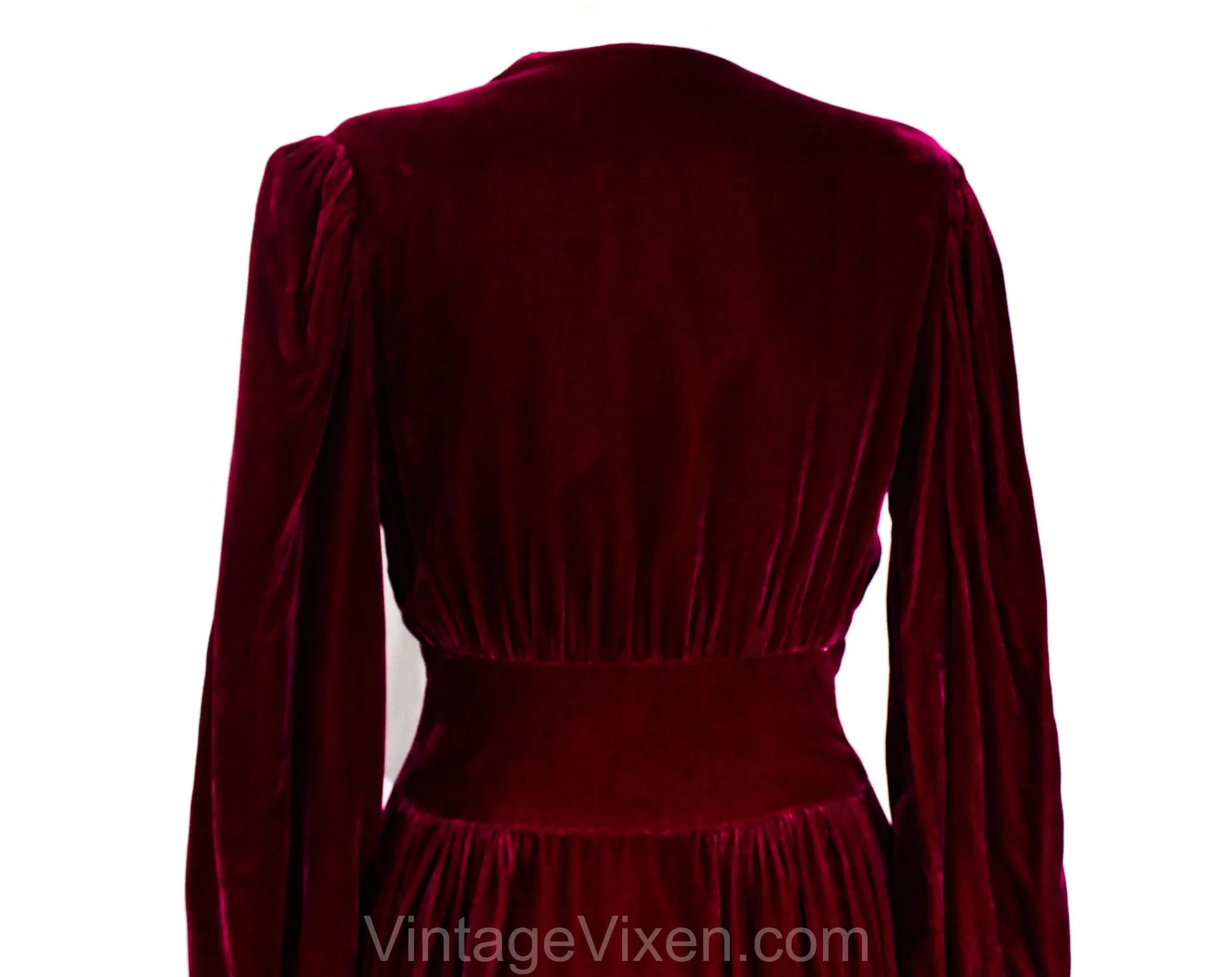 Size 8 1930s Evening Coat - Orchid Purple Velvet Opera Coat with Lilac Pink Satin Lining - Authentic 30s 40s Formal Redingote - Bust 37.5