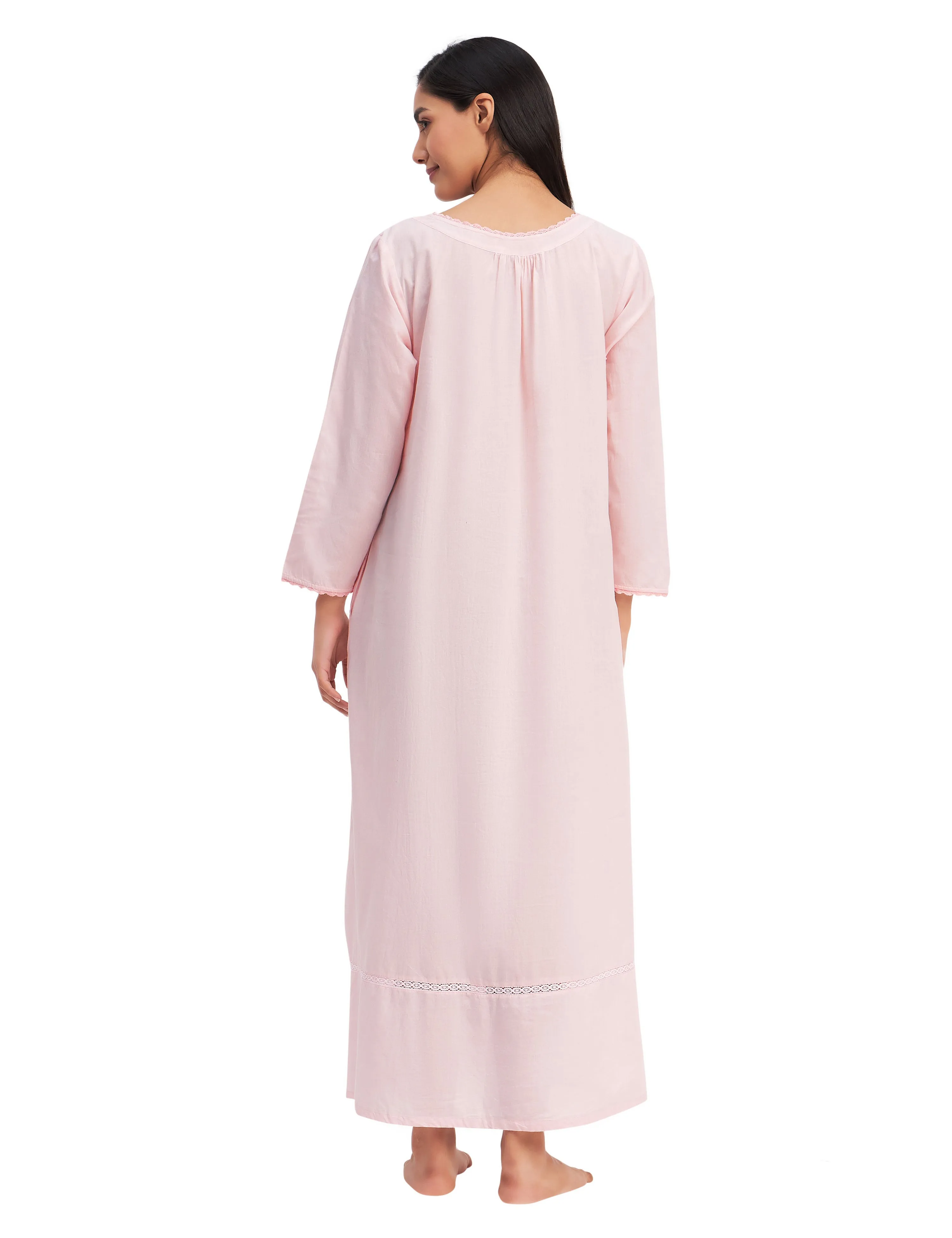 Soft Cotton Victorian Maxi Dress
