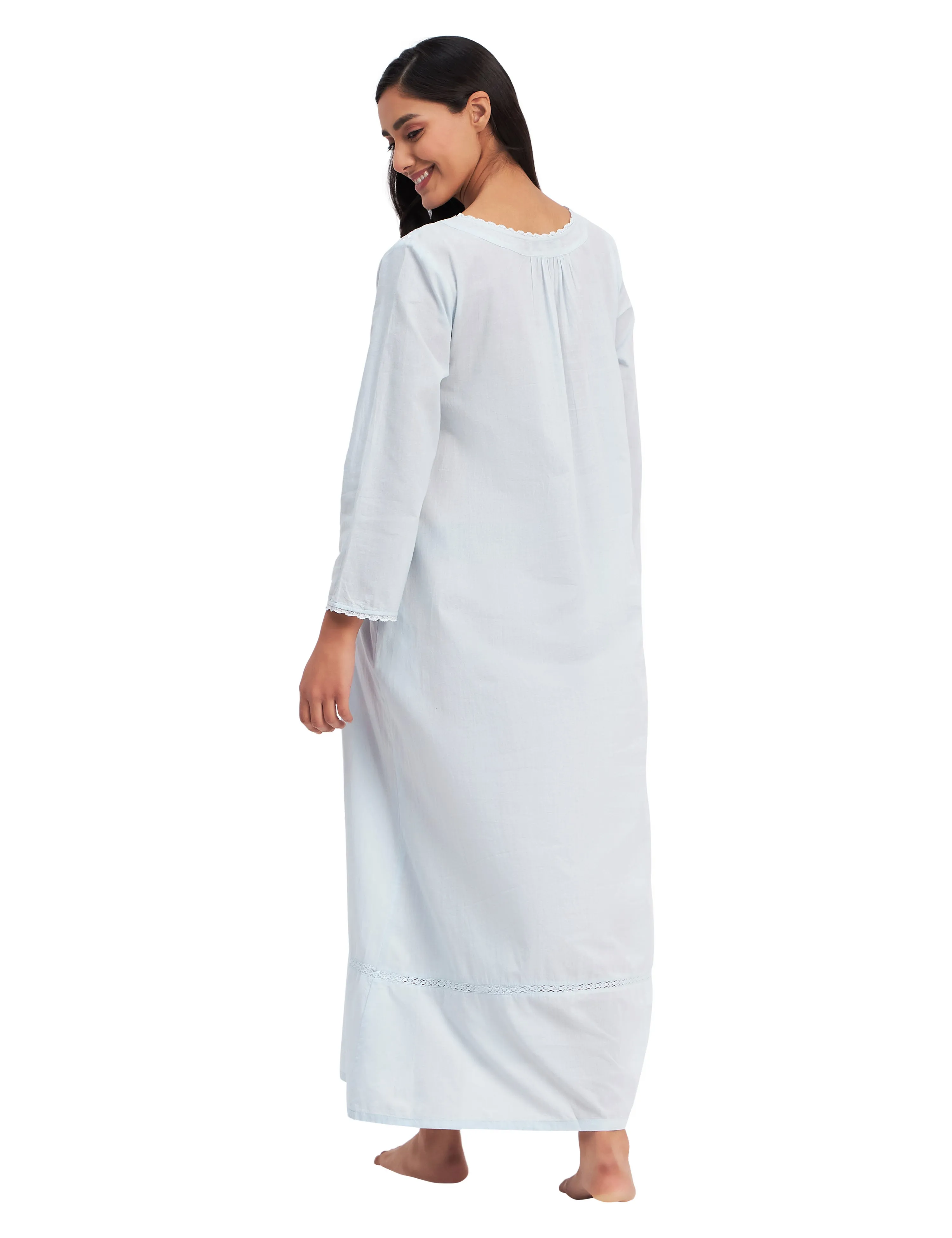 Soft Cotton Victorian Maxi Dress