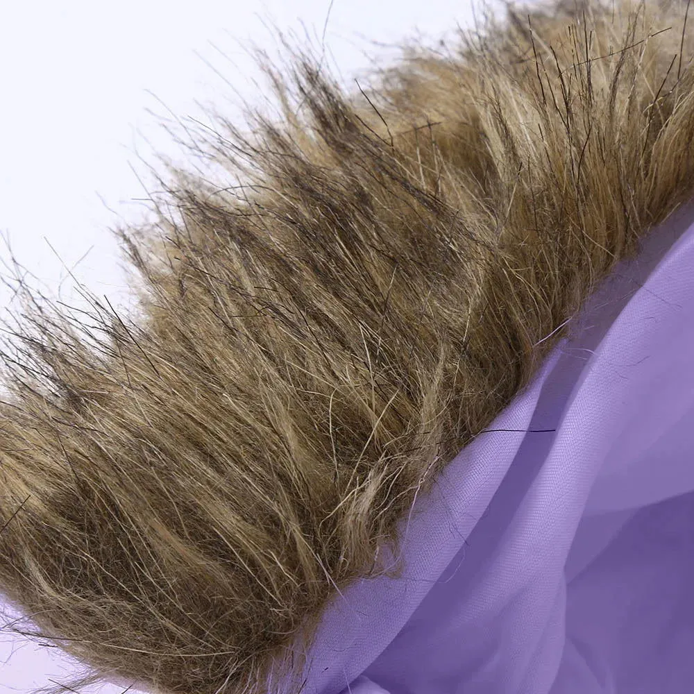 Thick Warm Fur Hood Down Parkas Snowsuits