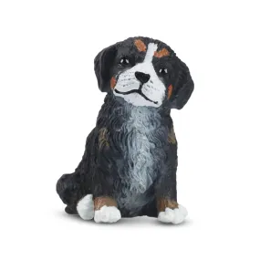 Toymany Mini Sitting Bernese Mountain Dog Puppy Figurine Toy